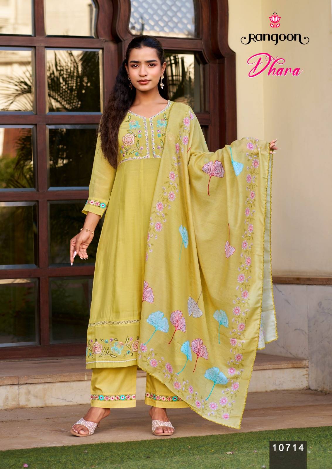 DHARA BY Rangoon 10711 to 10714 series Stylish Fancy stitched dresses At Wholesale Price